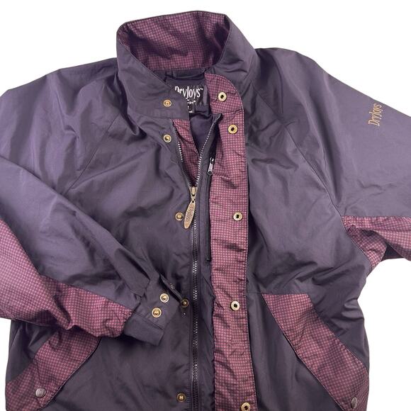 FootJoy Other - DryJoys FootJoy Golf Jacket Mens Medium FJ Full Zip Houndstooth Rain Wind